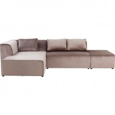 Sofa Infinity Velvet Taupe Left